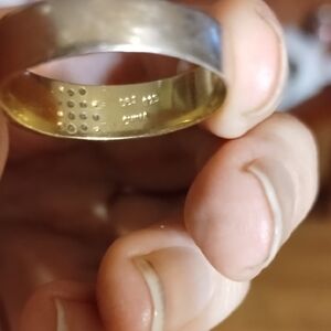 Vermeil Diamond Chip Ring